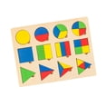 thumbnail image 4 of Juguete rompecabezas geométrico de madera formas geométricas juego de mesa rompecabezas juguete para jardín cumpleaños estudio dormitorio, 4 of 8