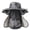 Dark Gray, variant on Full Coverage Solar Fan Sun Hat with Neck & Face Flap, Camo Cooling Hat for Sun Protection in Hot Weather