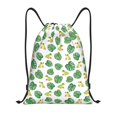 thumbnail image 1 of Saiise Frogs And Tropical Leaves Pattern Sports Drawstring Backpack - String Swim Gym Bag with Wet Proof Pocket for Women&Men-Small, 1 of 6
