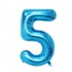 thumbnail image 2 of Globos con número de cumpleaños azul de lámina grande de 40 pulgadas, 50 cumpleaños, decoración para fiesta de boda, ducha, número grande, bola, 2 of 3