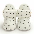 thumbnail image 2 of Akiihool Toddler Boots for Girls Baby Cozy Booties with Grippers Cotton Lining Baby for Winter (White,6), 2 of 4