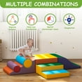 thumbnail image 4 of GetYes Toddler Foam Climbing Set, 7-Piece Soft Activity Playset, Toddler Climber, 4 of 7