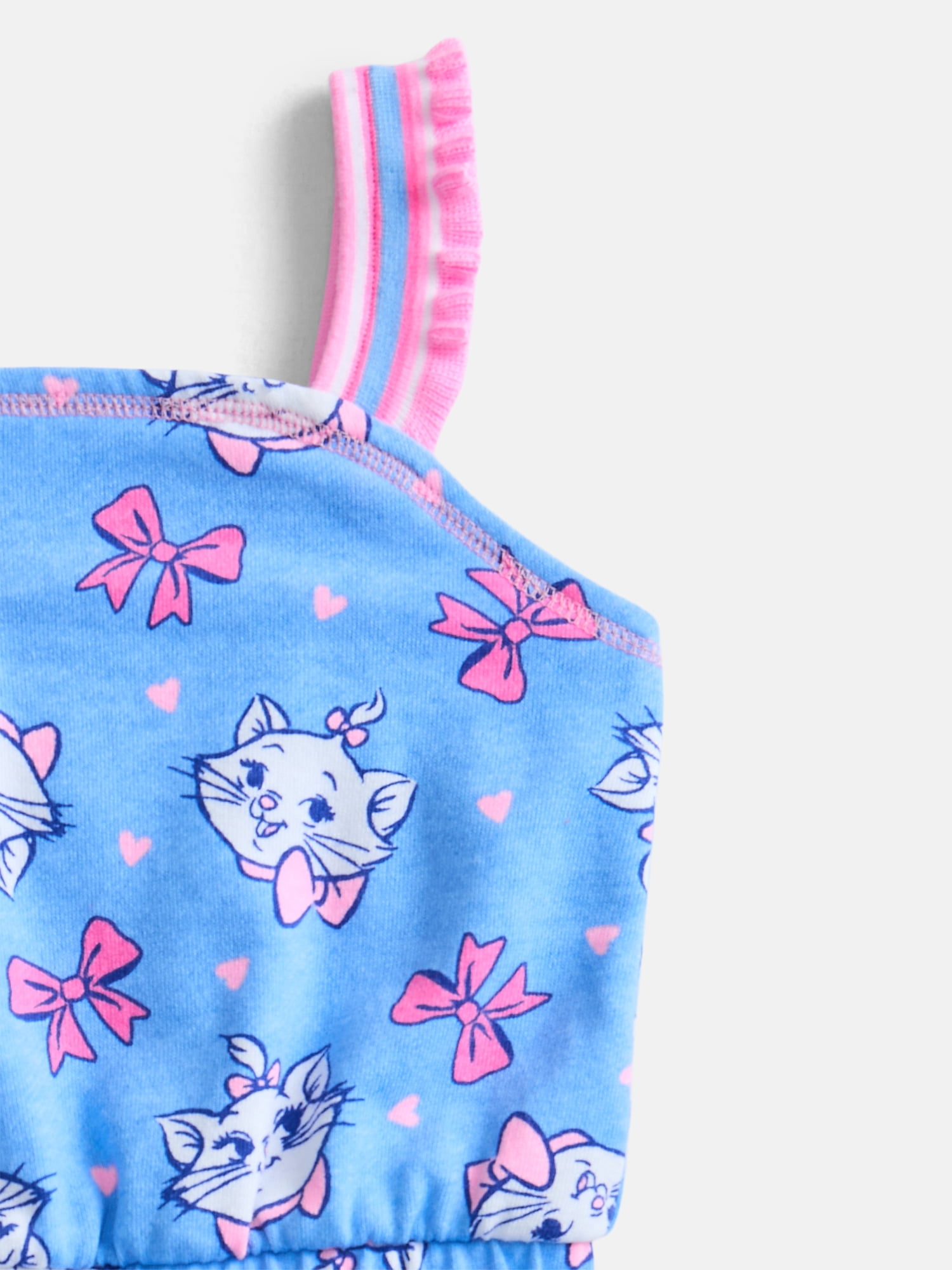 Disney Classics Marie Toddler Girls Sleeveless Graphic Romper, Sizes 12M-5T