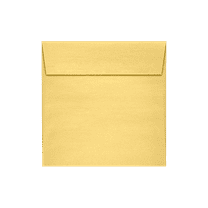 LUXPaper Square Peel & Press Invitation Envelopes, 5 1/2 x 5 1/2, Gold Metallic, 1000 Pack
