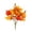 B, variant on LNOGEUPG Artificial Fall Maple Leaf Pumpkin Flower Pick, Plastic Orange White Mini Pumpkin with Spike Autumn Floral Stems for Thanksgiving Halloween Home Vase Filler Decor