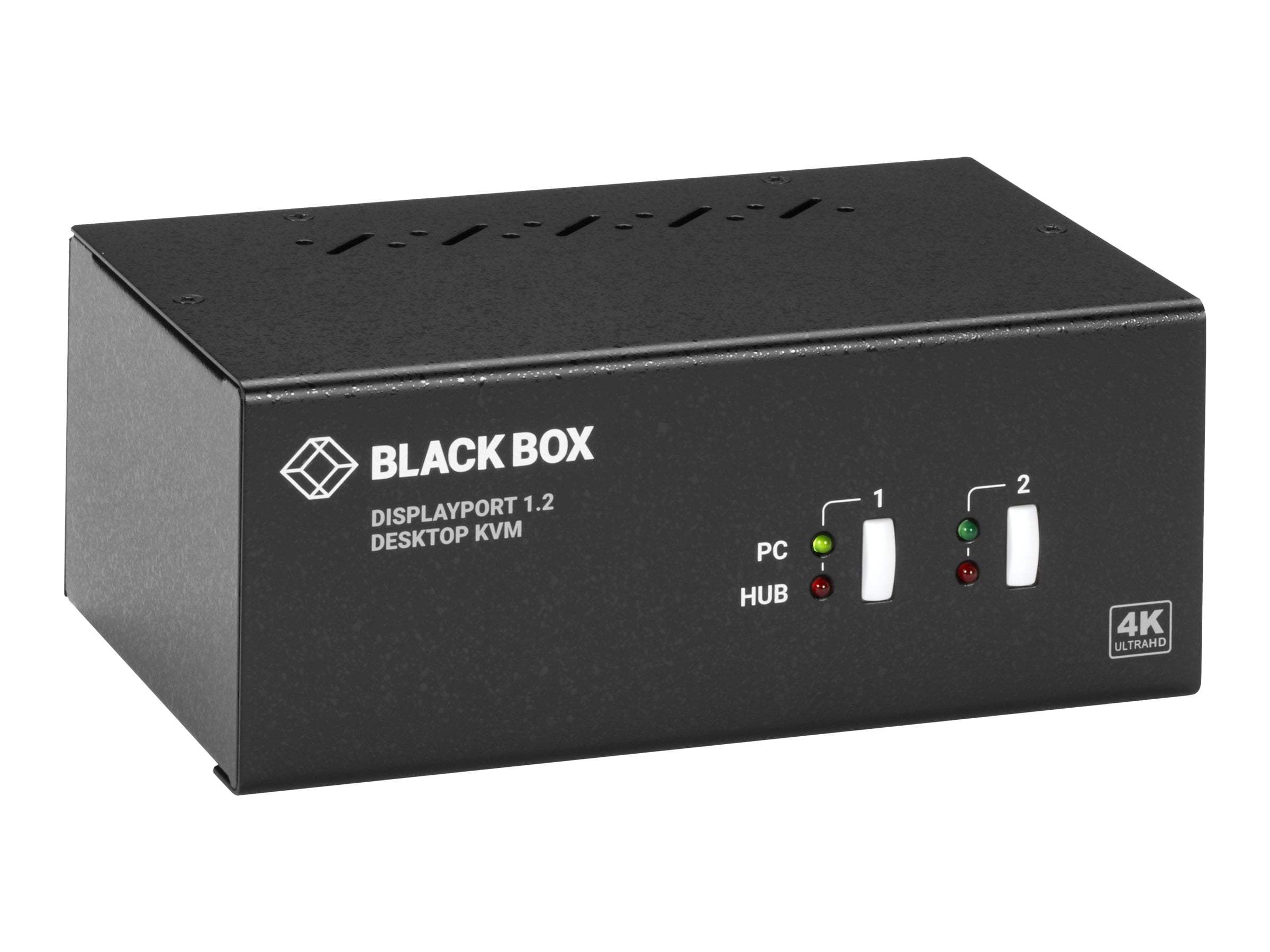Black Box Desktop 4K60 DisplayPort KVM Switch DualHead KVM / audio