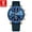 Blue Rose Blue_Silicon, variant on Watch for Men Waterproof Luxury Leather Quartz Watches with Luminous Date Chronograph