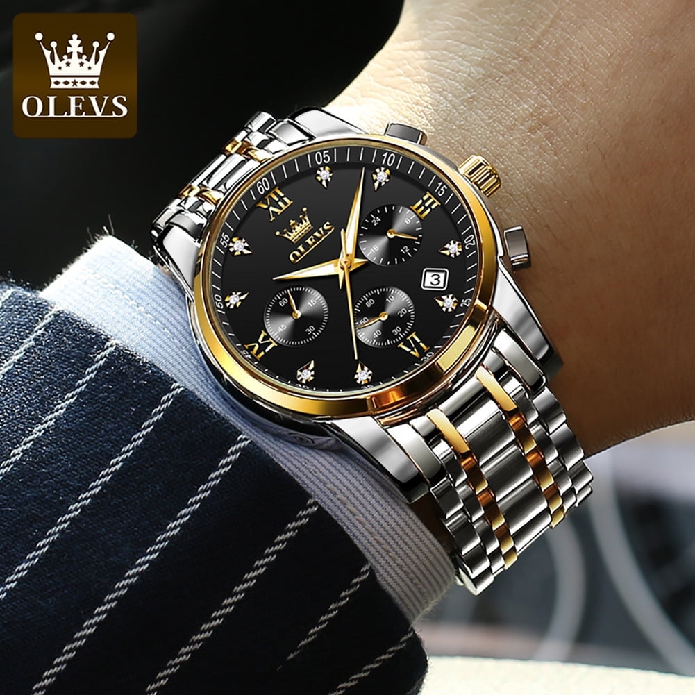 Black face watch mens best sale