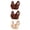 Beige#2, variant on Crisscross Front Bra Stylish Support,Women's Underwear Thin Lace Solid Color Push-up Adjustment Bra Red L