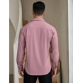 thumbnail image 4 of COOFANDY Mens Dress Shirts Wrinkle Free Long Sleeve Button Down Shirts Formal Business Shirt, 4 of 6