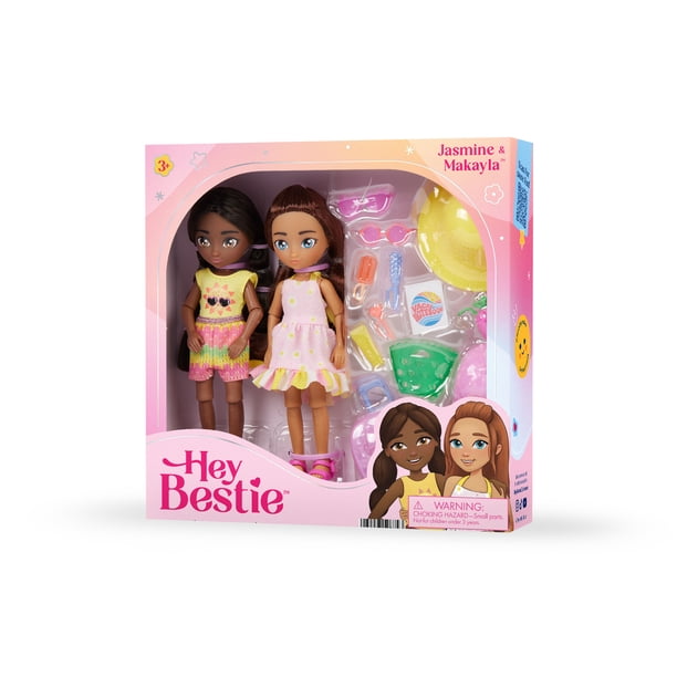 Hey Bestie Jasmine & Makayla 21 Piece Set of 2 (5.5-inch) Travel