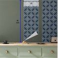 thumbnail image 6 of Ambesonne Geometric Peel & Stick Wallpaper for Home, Japanese Lotus Circle, 13"x36", Dark Blue Cream, 6 of 6