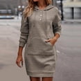 thumbnail image 2 of ChaoHeng Pullover for Women Long Sleeve Plus Size Tops Women's Casual Fashion Women's Plaid Mid-Length Hooded Sweatshirt, 2 of 7
