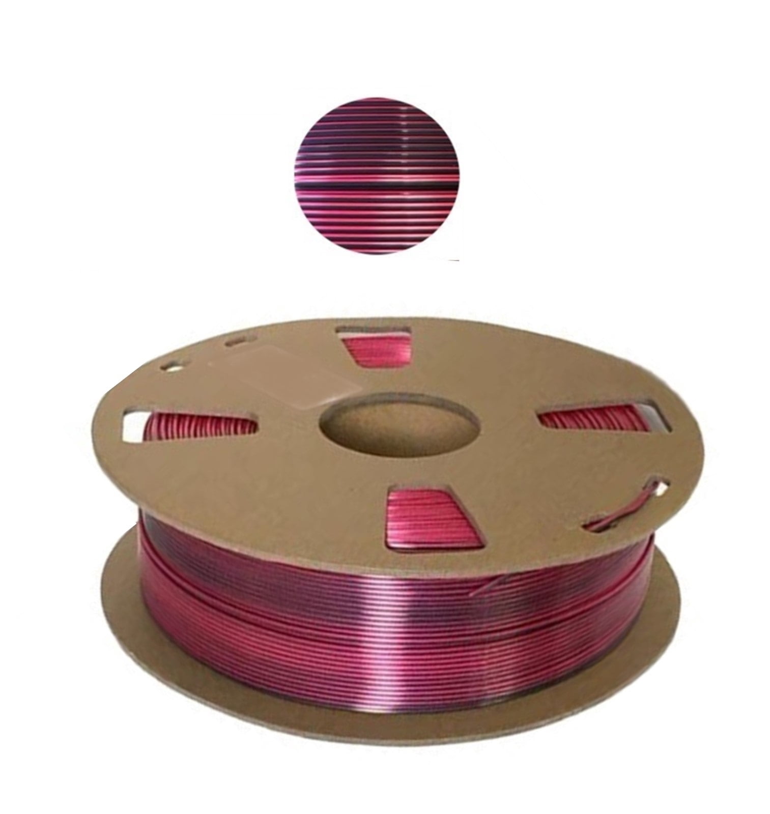 Rose-Black 3D Printer Filament, Creativity Mixed Colors Silk-like PLA, Dimensional Accuracy 1.75mm +/- 0.02mm, Easy-to-Print, 1KG