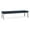 Adler Midnight Blue, variant on Newport Reception Waiting 18.5" 3-Seat Bench / Charcoal Steel / Navy Blue