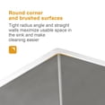 thumbnail image 2 of 24"x21"x10" Stainless Steel Kitchen Sink Farmhouse Single Bowl wiht Drainer Bottom Grid, 2 of 6