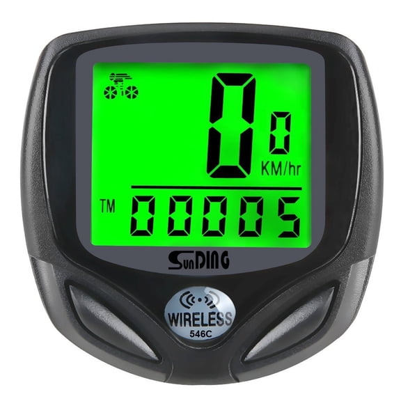 Wireless Bike Computer LCD Speedometer Odometer Trip Distance Backlight WP