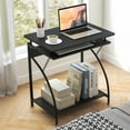 thumbnail image 2 of Gymax 27.5'' Small Laptop Computer Desk w/ Keyboard Tray Home Office Desk Workstation, 2 of 10