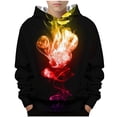 thumbnail image 1 of Birdeem T-Shirts à Manches Longues pour Garçons T-Shirt à Motif Manches Longues Imprimé Col Rond Cool Sweat à Capuche pour Garçons, 1 of 3