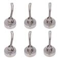 thumbnail image 4 of Magnet Hooks, 180° Rotation Magnetic Hook Space Saving  For Refrigerator Nickel Colour, 4 of 8