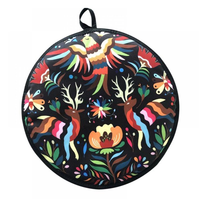 Sac d'Isolation Alimentaire Portable Motif Mignon Four à Micro-Ondes Restaurant Sac en Tissu Imprimé Tortilla