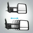 thumbnail image 5 of FEMPRXZ 2pcs Left & Right Side Textured Power Heated Operate Manual Folding and Telescoping Exterior Door Rear View Mirror W/ Heated Turn Signal Defrost Towing Mirrors Extended for Toyota, 5 of 10