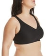 thumbnail image 2 of Hanes Womens Comfort Evolution Wirefree Bra, M, Black, 2 of 2