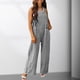 thumbnail image 4 of Mamelucos Sin Mangas Mamelucos sueltos para mujer Bolsillos Moda Dama Monos Mamelucos de gran tamaño (Gris XXXL) Ygjytge para Mujer Gris T L, 4 of 6