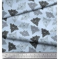 thumbnail image 2 of Soimoi Blue Cotton Cambric Fabric Lily Floral Decor Fabric Printed Yard 42 Inch Wide, 2 of 3