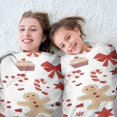 thumbnail image 5 of Red Christmas Gingerbread Man Pattern Round Blanket,Comfortable Soft Flannel Throw Blanket,All Season,Warm Lightweight Blankets for Sofa Bed Couch Living Room Chair 47"x47", 5 of 5