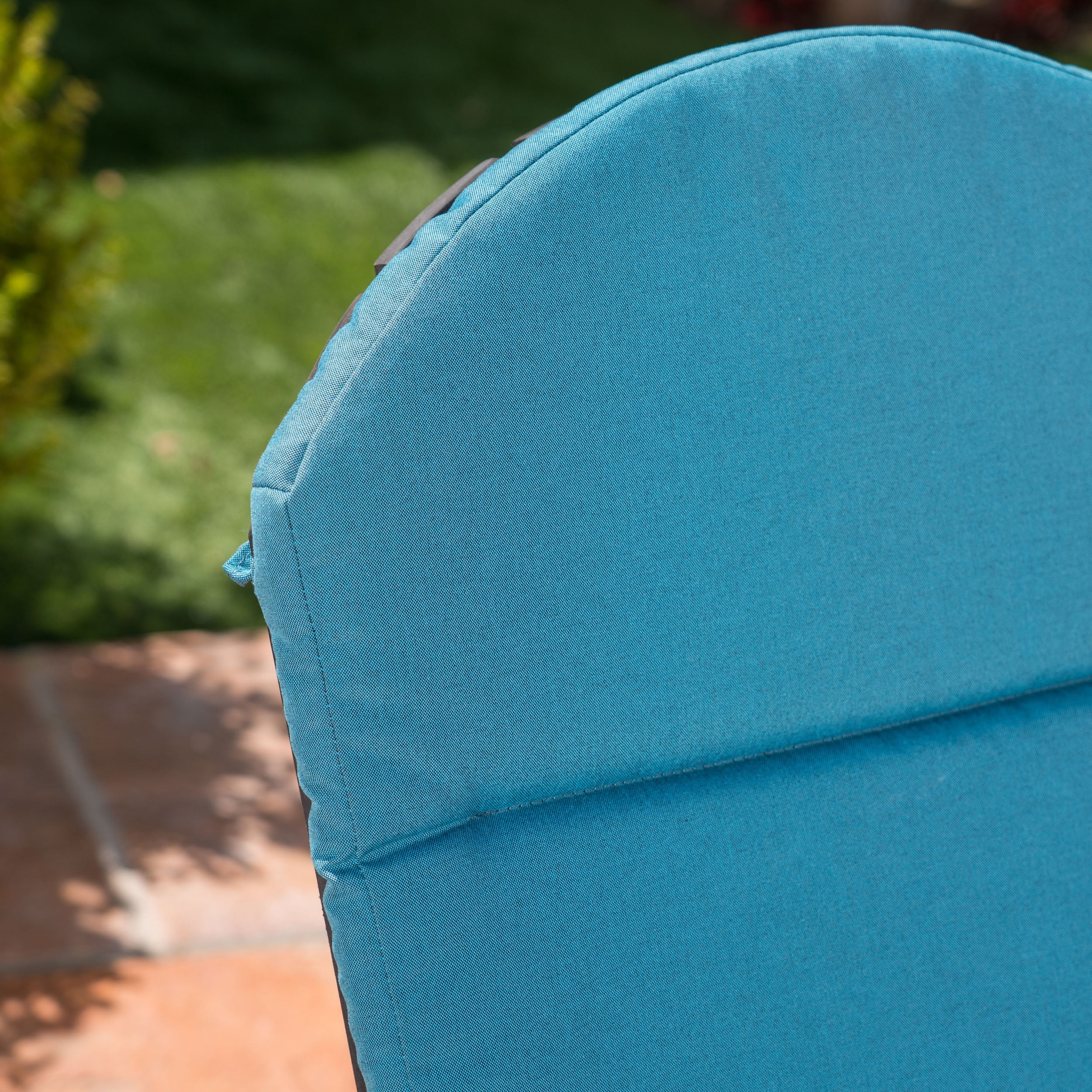 Ariel Outdoor Water-Resistant Adirondack Chair Cushion, Dark Teal