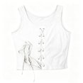 thumbnail image 4 of PBFRDSJ Gothic Crop Tank Tops for Women Y2k Lace Up Grommet Grunge Clothes Sleeveless Scoop Neck Slim Fit Going Out Shirts, 4 of 6