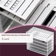 thumbnail image 2 of Yuarrent Caja de almacenamiento de pestañas injertadas de acrílico de 5 capas Caja de almacenamiento de pestañas transparentes Caja de soporte de Almacenamiento y organización del hogar Yuarrent HA015584-00, 2 of 6