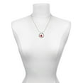 thumbnail image 3 of Delight Jewelry Silvertone Card Suit - Red Diamond Joy Ring Charm Necklace, 18", 3 of 4