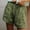 Army Green, variant on Bzhegqhd Womens Shorts with Pockets,Elastic Waist Tie Cotton and Linen Casual Shorts,Women's Wide Leg Pants