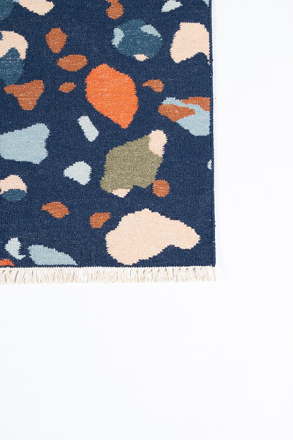 Momeni Abstract Contemporary Area Rugs, Blue