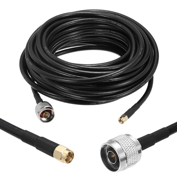 Uxcell KMR/LMR240 Coaxial Extension Cable, 50ohm 25Ft SMA Male to SMA Female RF Low-Loss Coaxial Cable Antenna Extension with Connector for 3G 4G 5G LTE Ham WiFi GPS RF Radio Use