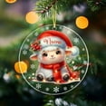 thumbnail image 5 of Personalized Sheep Ornament for Christmas 2025, Sheep Wearing Santa Hat Acrylic Ornament Sheep Animal Ornament with Name, Gifts for Sheep Lovers, Sheep Acrylic Ornament for Men Women xdeD1p, 5 of 6