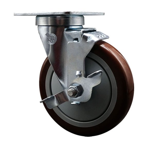 Regency 600CASTERPC4 Replacement Caster with Brake-Service Caster Brand