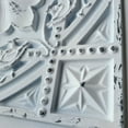 thumbnail image 3 of Tuile de Plafond en Faux Étain PVC à Insérer, à Coller 2'x2', Cendré Neige, 3 of 5