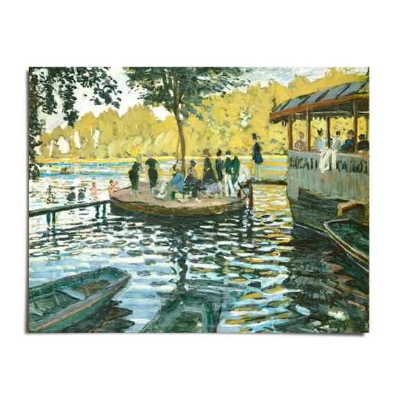 La Grenouillere c. 1869 - Claude Monet - 8x10 - Wall Art Print - UNFRAMED