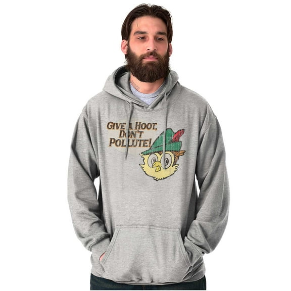 Woodsy Owl Give a Hoot Cartoon Hoodie Sweatshirt Women Men Brisco Brands S