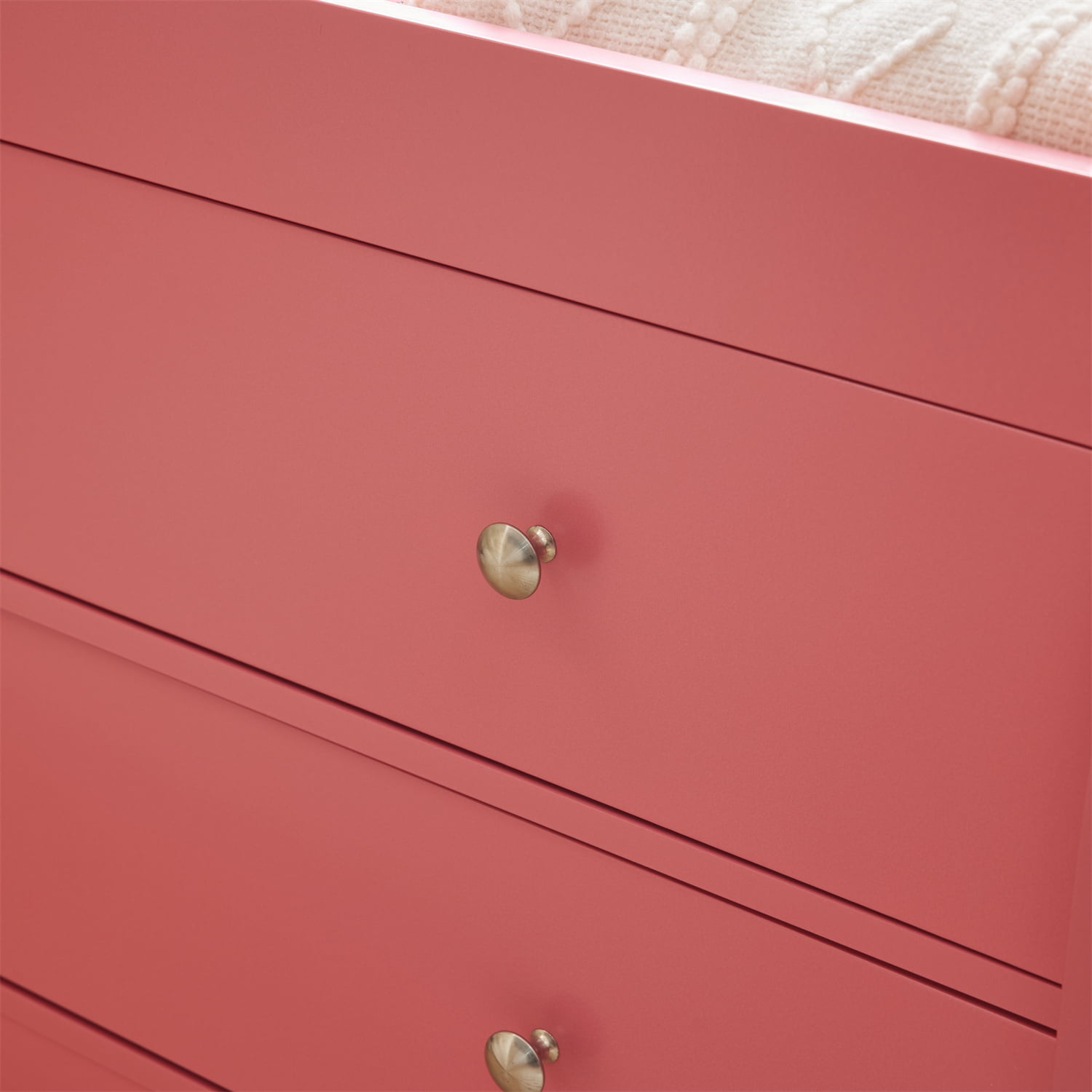 Ktaxon 3-Drawer Changing Table, Wood Infant Diaper Changing Station, Baby Dresser for Nursery, (Pink)