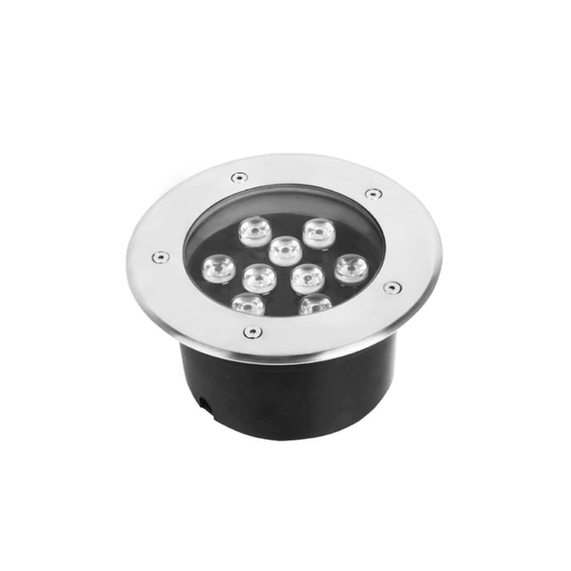 Luminario Led Empotrable Ext Piso Integrado 9W 3000K Boomer negro