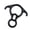 Black, variant on Professional Rock Climbing Equipment Figures 8 Descender For Safe And Controlled Descent In Mountaineering Environment