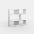 thumbnail image 2 of Ada Home Decor Beethoven 3 Tier Open Shelf Modern Bookcase, White, 2 of 7