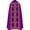 Purple, variant on Medieval Formal Cape, White Decorative Printed Wrap, 47.24inch