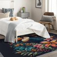 thumbnail image 4 of Toucan Area Rug 5x8, Tropical Animal Rugs for Living Room, Green Palm Leaves Carpet, Soft Non Slip Machine Washable Fluffy Easy Clean, for Bedroom Dining Room Floor Home Decor Rug Km&-299, 4 of 7