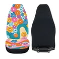 thumbnail image 6 of XYZCANDO Wave Background Floral Car Accessories Waterproof Protective Auto Seat Covers Automobile Seats Car Interior, Easy to Install Thin Truck Sedan, 6 of 10