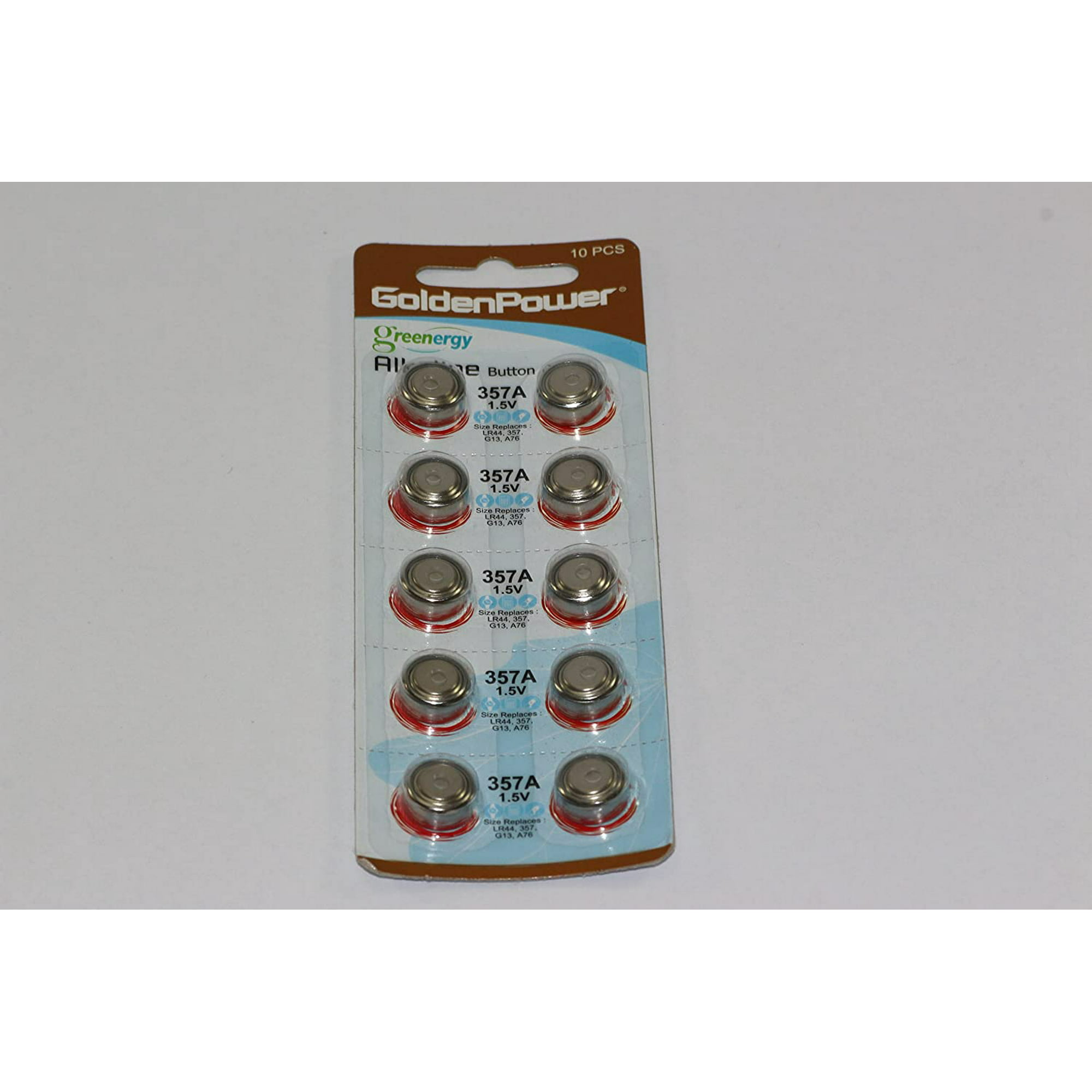 Exian Pack of 30 Button Battery 1.5V #357A, LR44, 357, G13, A76 